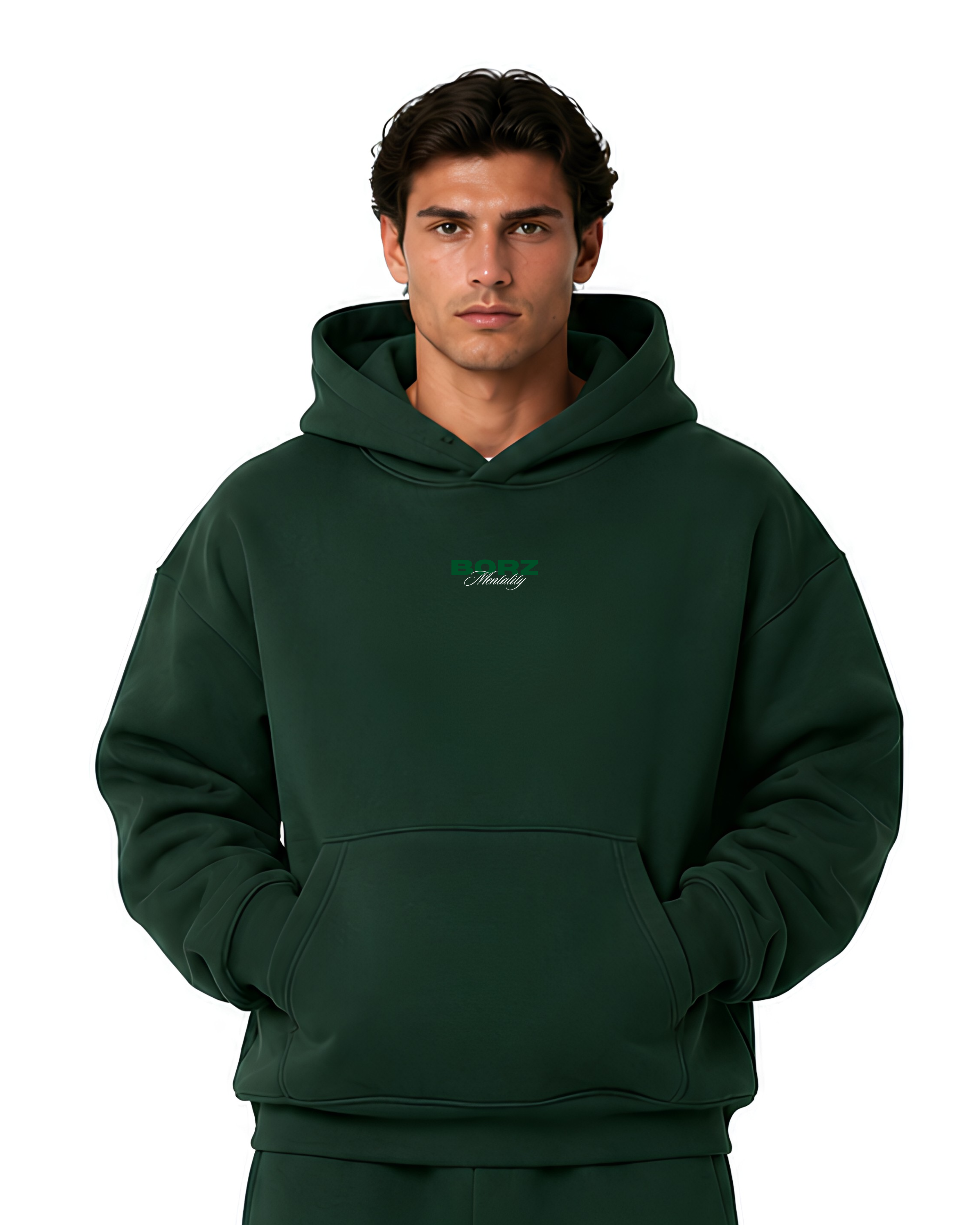 THE BORZ MENTALITY - Hoodie green