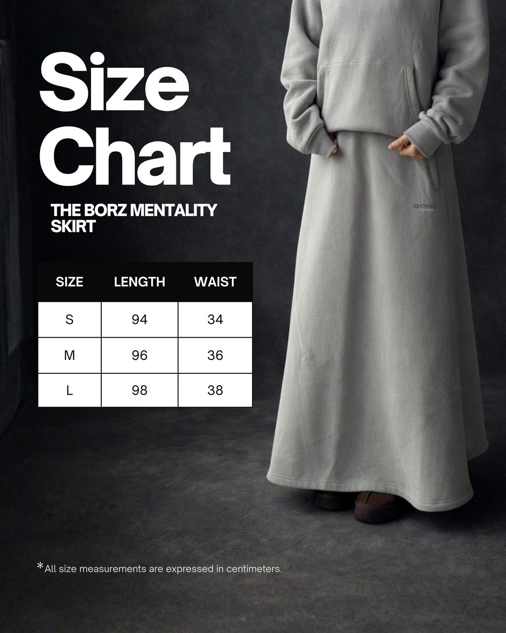 THE BORZ MENTALITY - skirt green