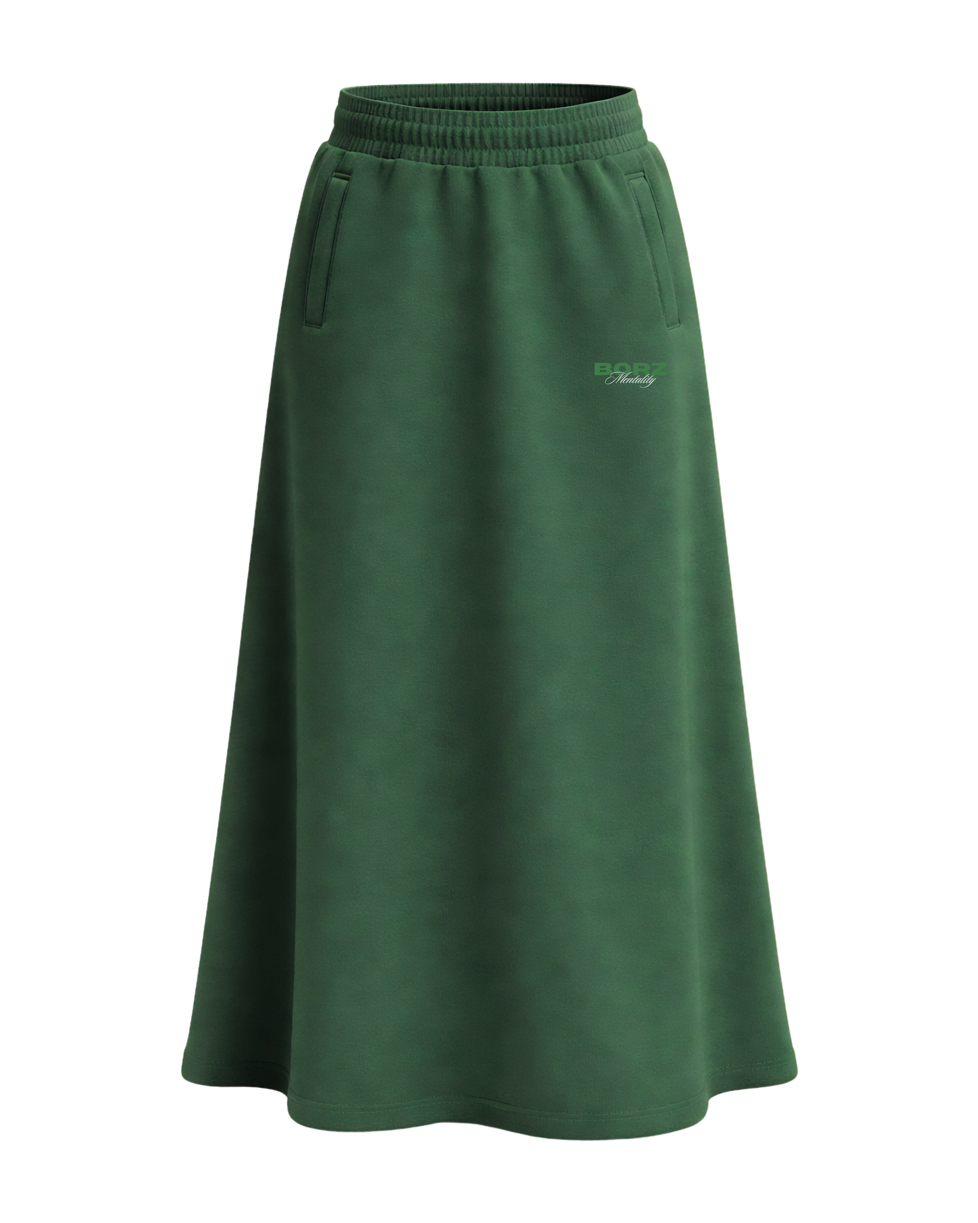 THE BORZ MENTALITY - skirt green